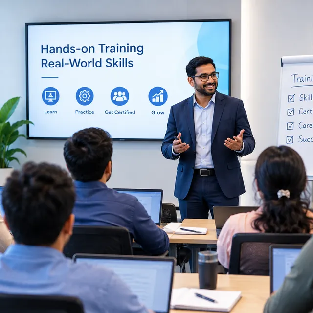 Instructor leading a hands-on training session